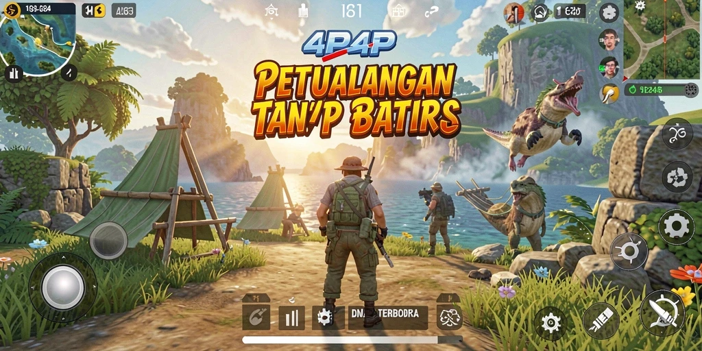 Gameplay seru dalam dunia terbuka yang luas dan dinamis.