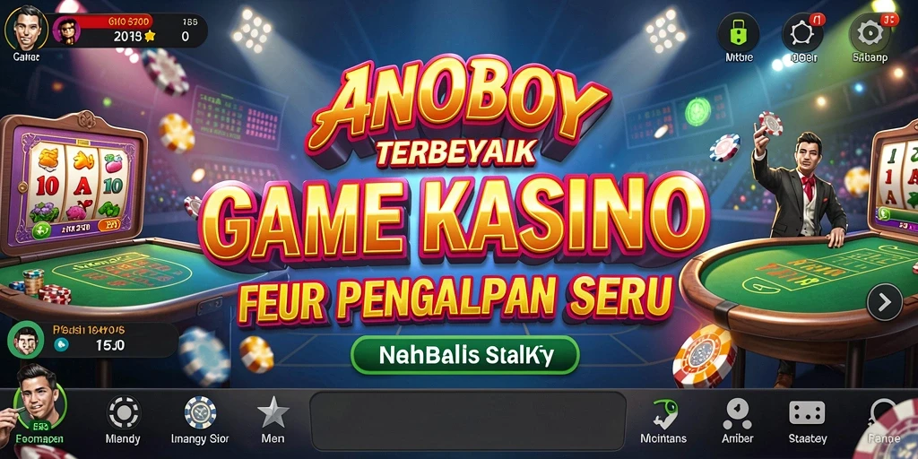 Screenshot gameplay ANOBOY yang menampilkan keseruan permainan Kasino.