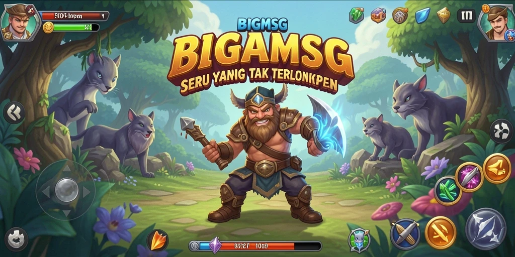 Tampilan menarik dari gameplay BIGMSG yang memukau.