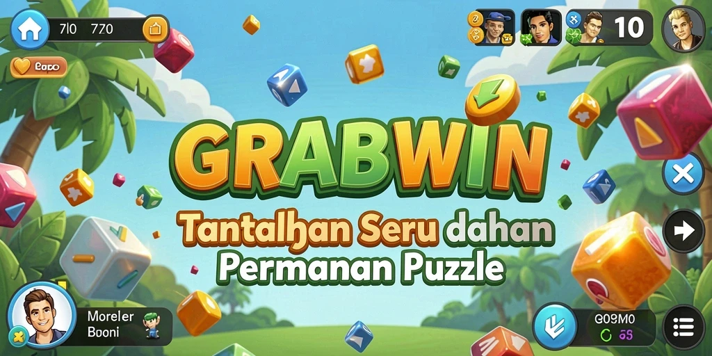Tampilan gameplay GRABWIN dengan tantangan puzzle yang mendebarkan.