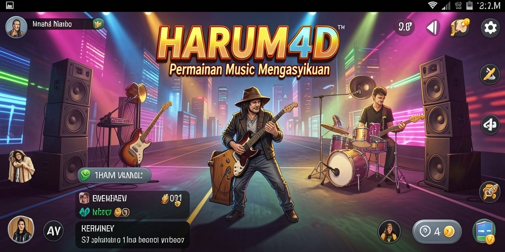 Tampilan seru gameplay <strong>HARUM4D</strong> yang menampilkan tantangan musik.