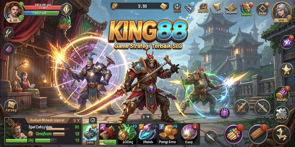 Tampilan gameplay <strong>KING88</strong> yang menegangkan dengan strategi yang mendalam.