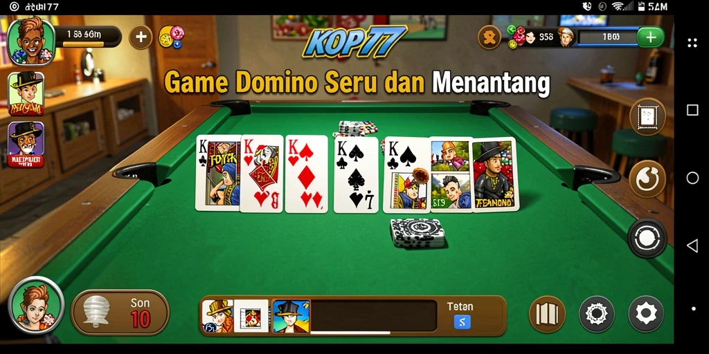 Tampilan gameplay seru Domino di KOPI77.