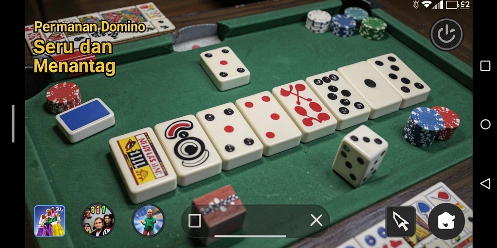 Gameplay seru dan kompetitif dalam permainan Domino LG111.