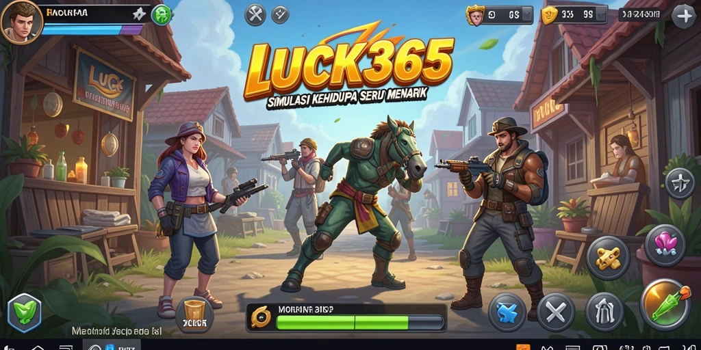 Tampilan gameplay seru di LUCK365 dengan interaksi karakter yang dinamis.