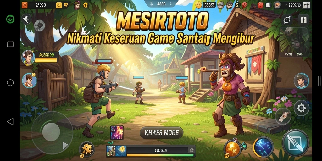 Screenshot gameplay <strong>MESIRTOTO</strong> menampilkan momen seru saat menyelesaikan level!