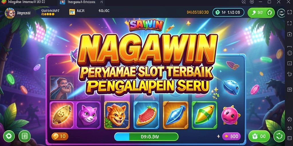 Tampilan gameplay NAGAWIN dengan efek visual menakjubkan.