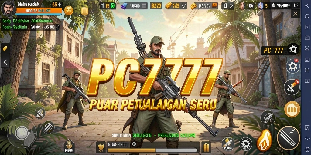 Screenshot gameplay PC777 menunjukkan dunia simulasi yang memukau.