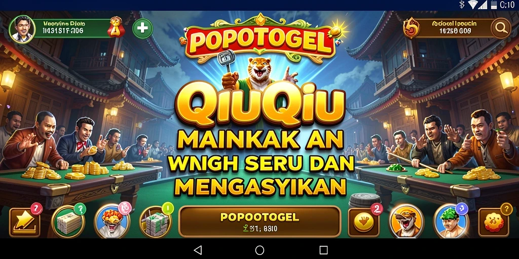 Tampilan gameplay QiuQiu yang seru dan menantang.