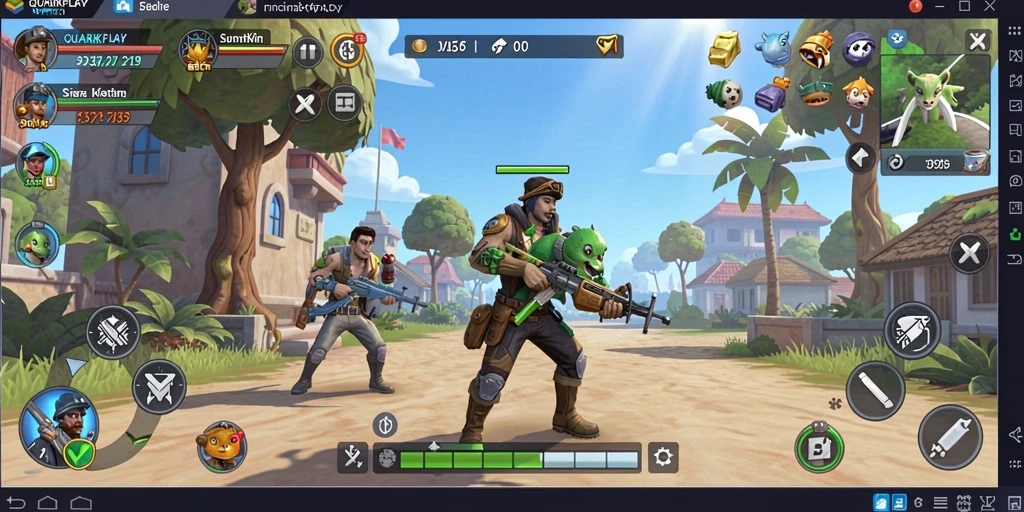Tampilan gameplay menarik dari QUARKPLAY dengan fitur simulasi yang kreatif.