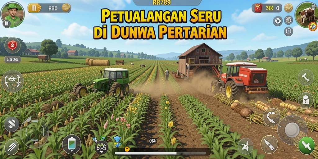 Tampilan gameplay seru di dunia pertanian RR789.