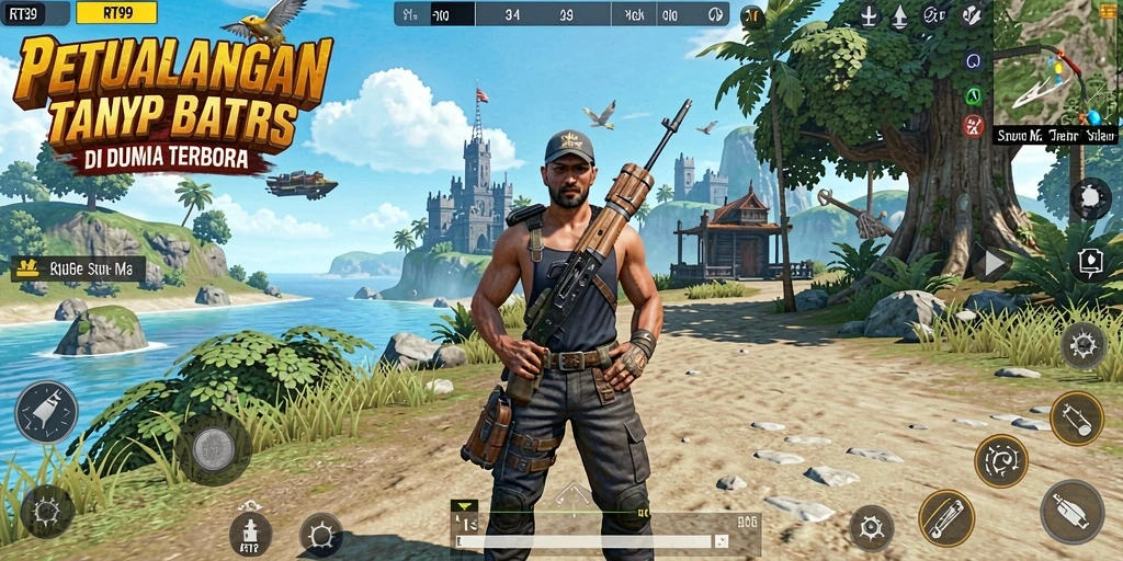 Tampilan gameplay <strong>RT99</strong> yang menakjubkan dalam dunia terbuka.