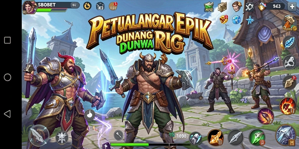 Tampilan gameplay SBOBET yang menarik dalam dunia RPG.