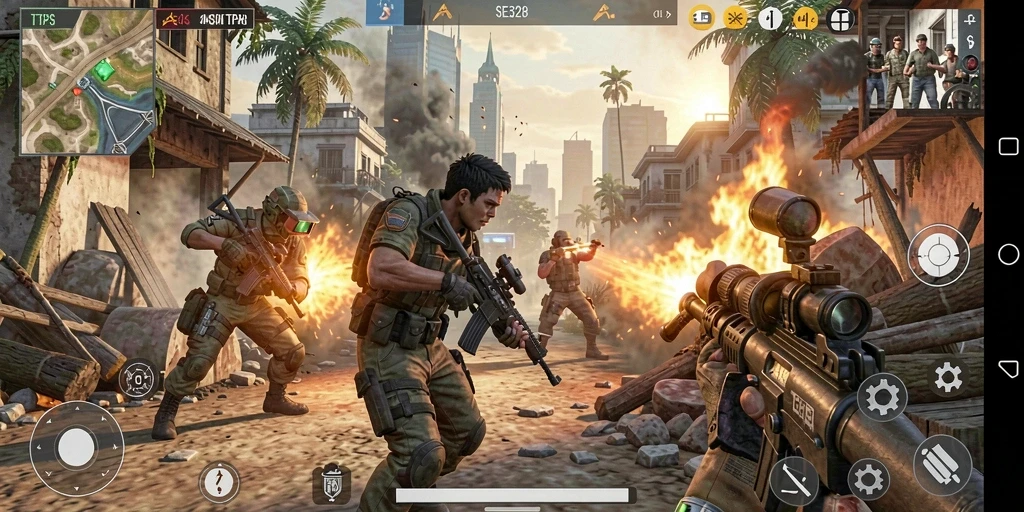 Tampilan menarik dari gameplay SE328 di medan perang.