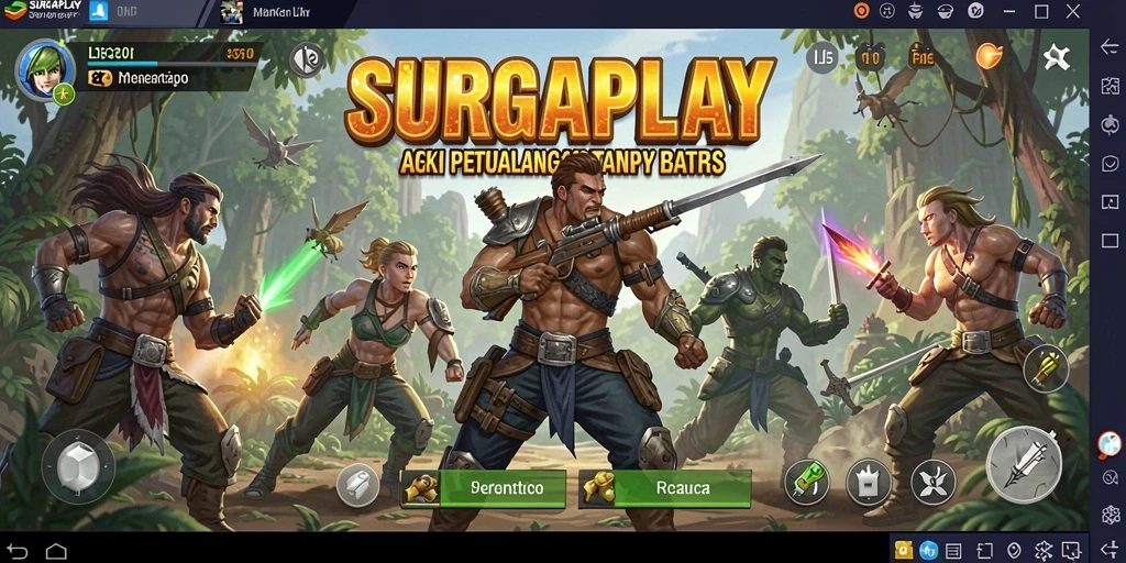 Tampilan grafis memukau dalam gameplay SURGAPLAY yang penuh aksi.