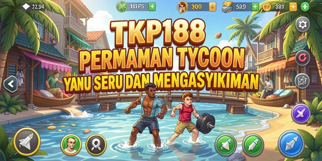 Tampilan gameplay TKP188 yang menarik dalam mengelola usaha Tycoon.