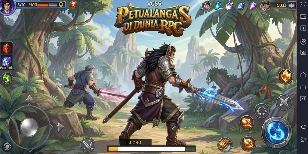 Tampilan screenshot gameplay yang seru dan menantang dalam VC55.